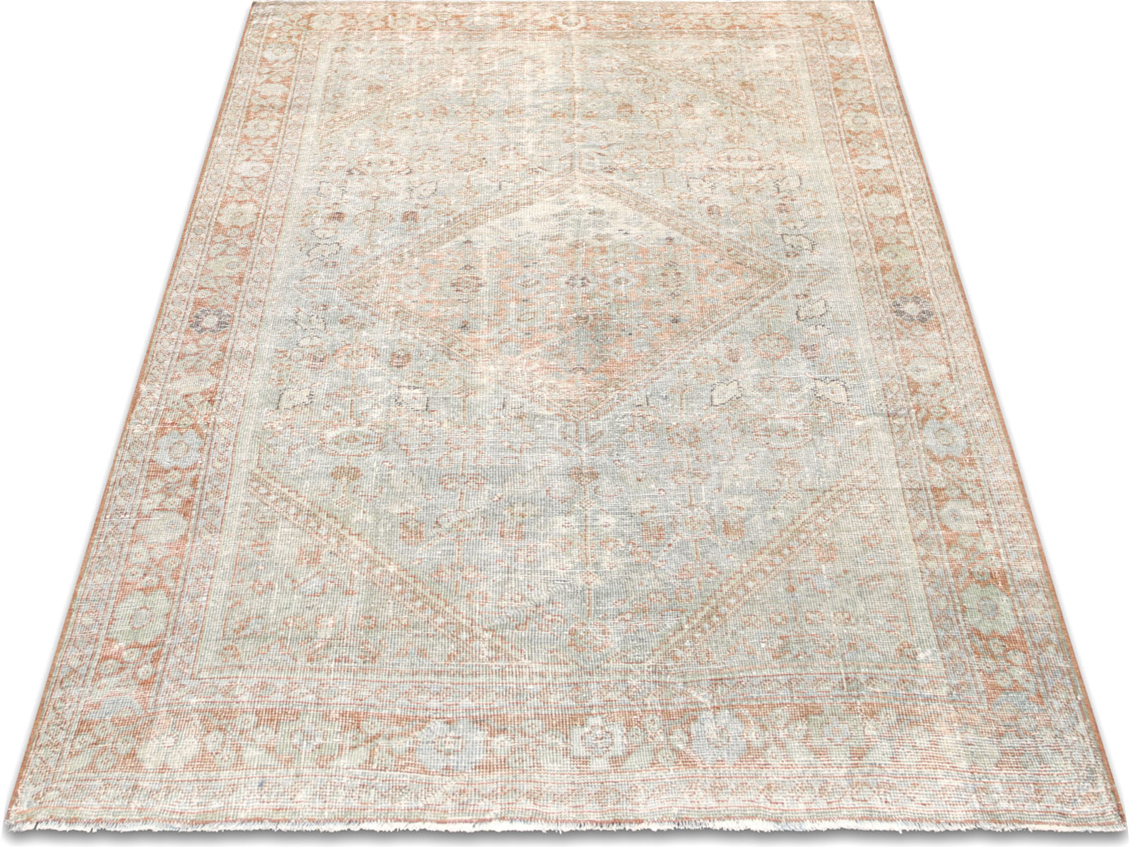 Semi Antique Persian Mahal Rug - 4'1" x 6'9"