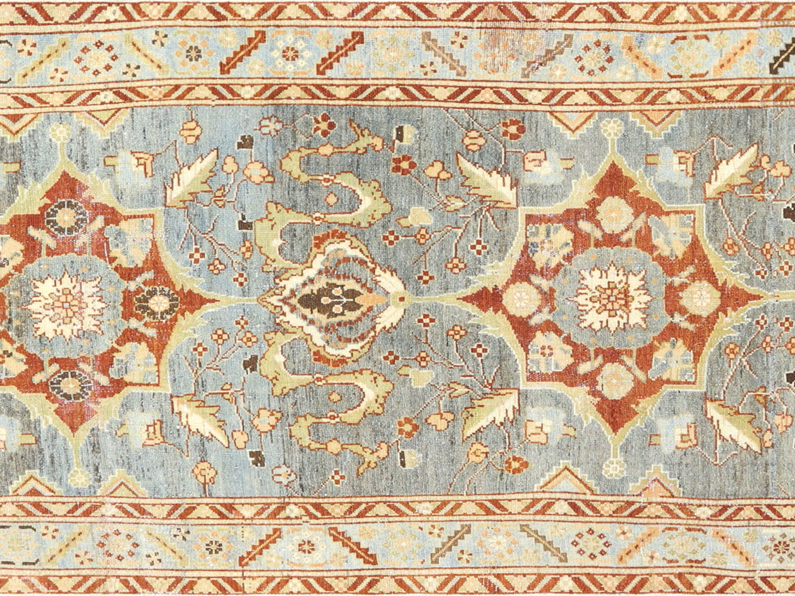 Semi Antique Persian Melayer Runner - 3'10" x 14'