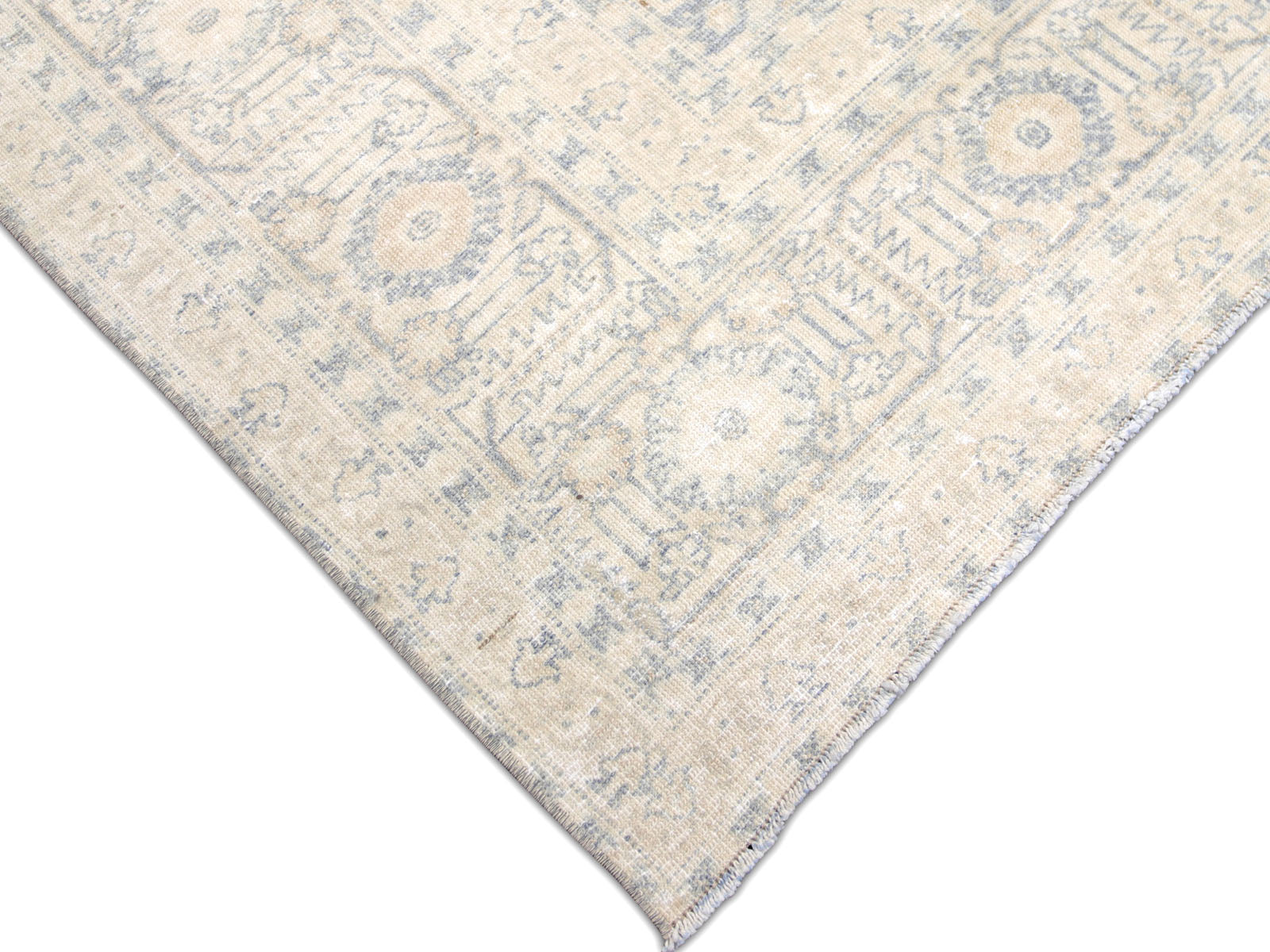 Semi Antique Persian Tabriz Rug - 7'2" x 11'