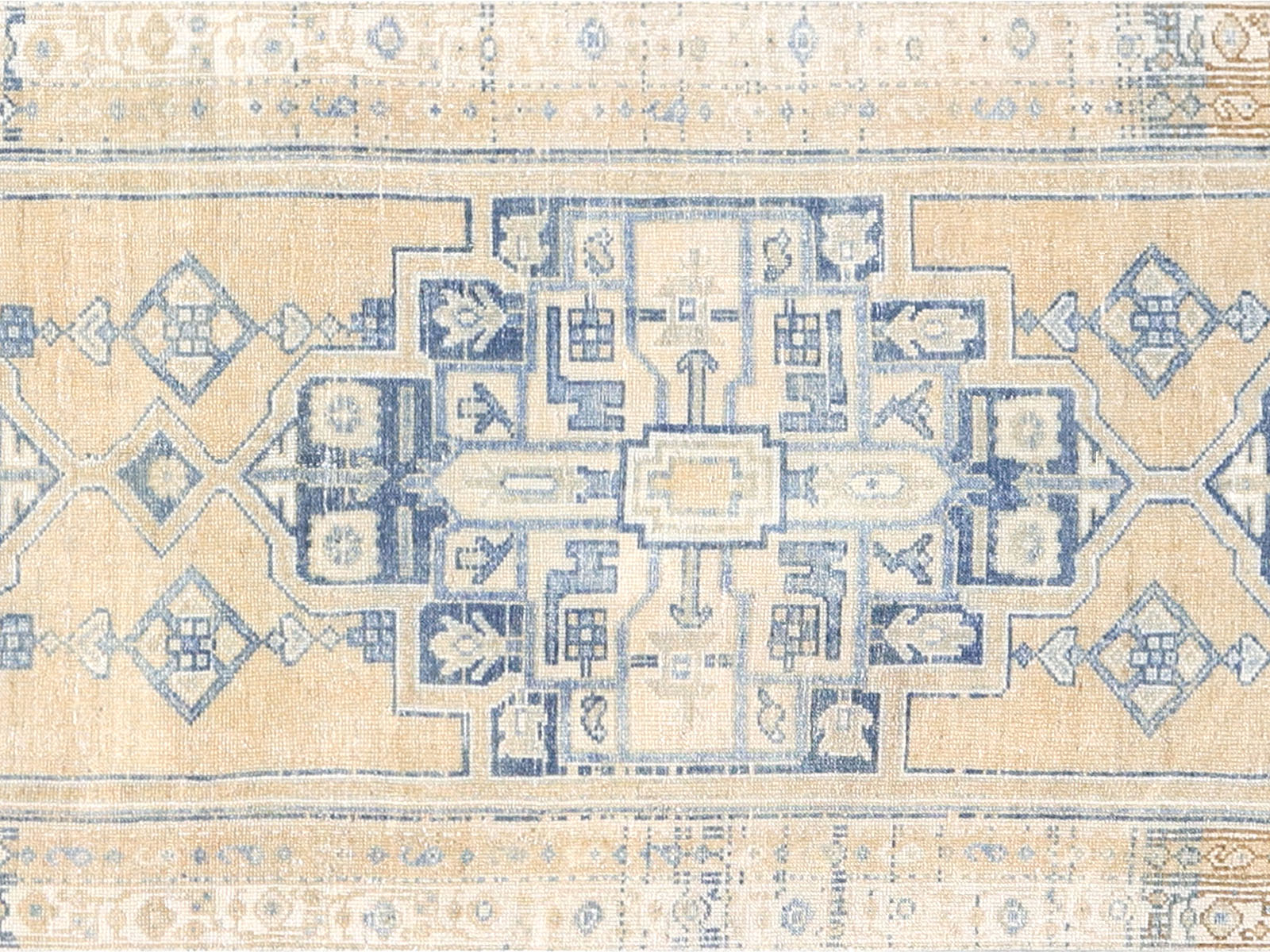 Semi Antique Persian Melayer Runner - 3' x 16'