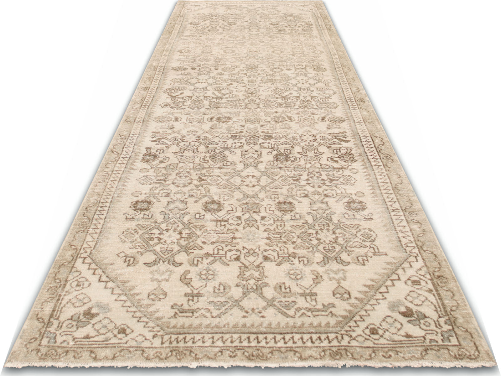 Semi Antique Persian Melayer Rug - 2'9" x 8'7"