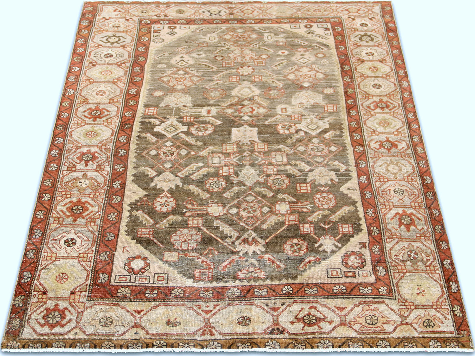 Semi Antique Persian Melayer Rug - 4'2" x 6'5"