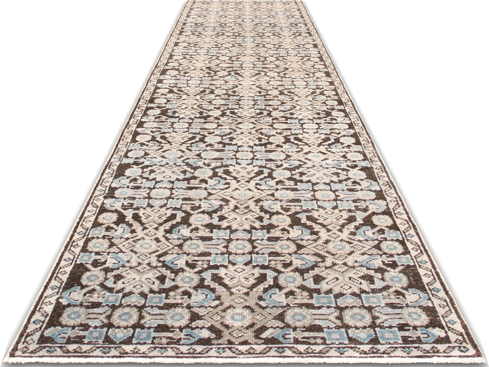 Semi Antique Persian Melayer Runner - 2'7" x 12'5"