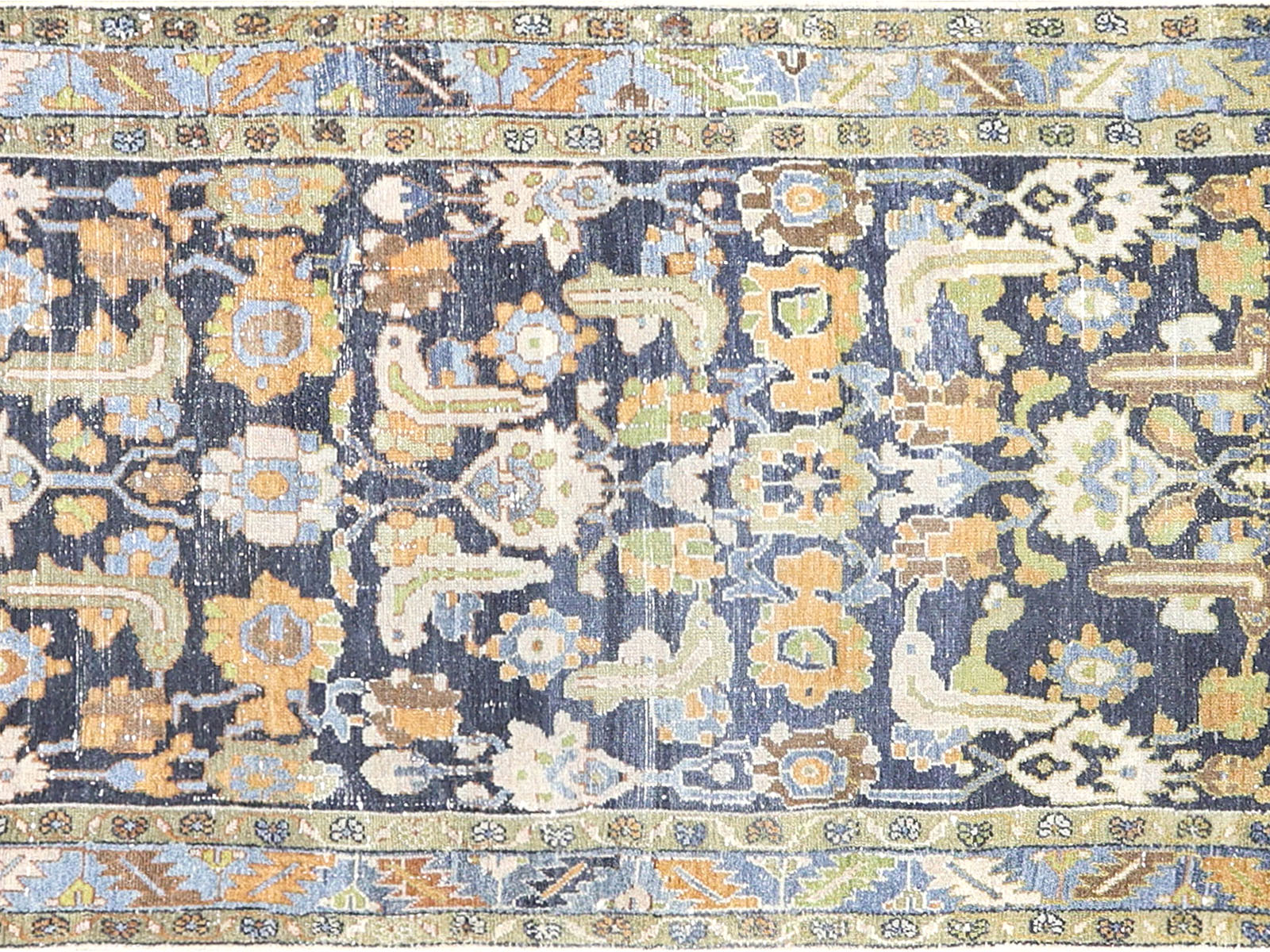 Antique Persian Melayer Runner - 3'3" x 16'9"