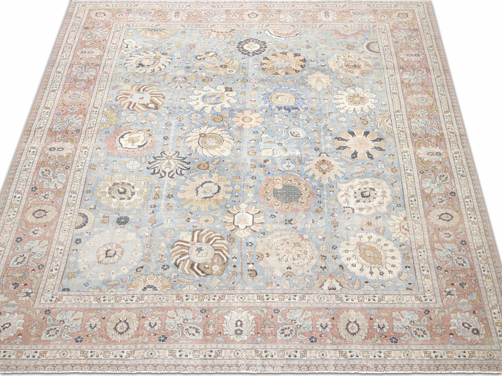 Antique Persian Tabriz Rug - 11'8" x 14'4"