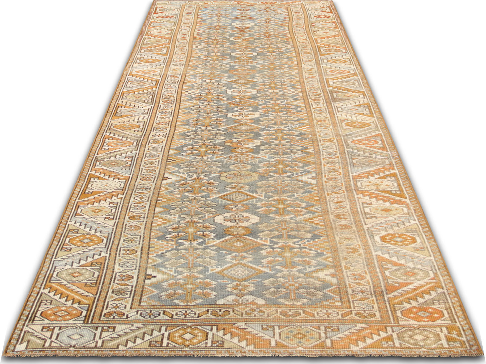 Antique Persian Melayer Runner - 3'4" x 10'1"