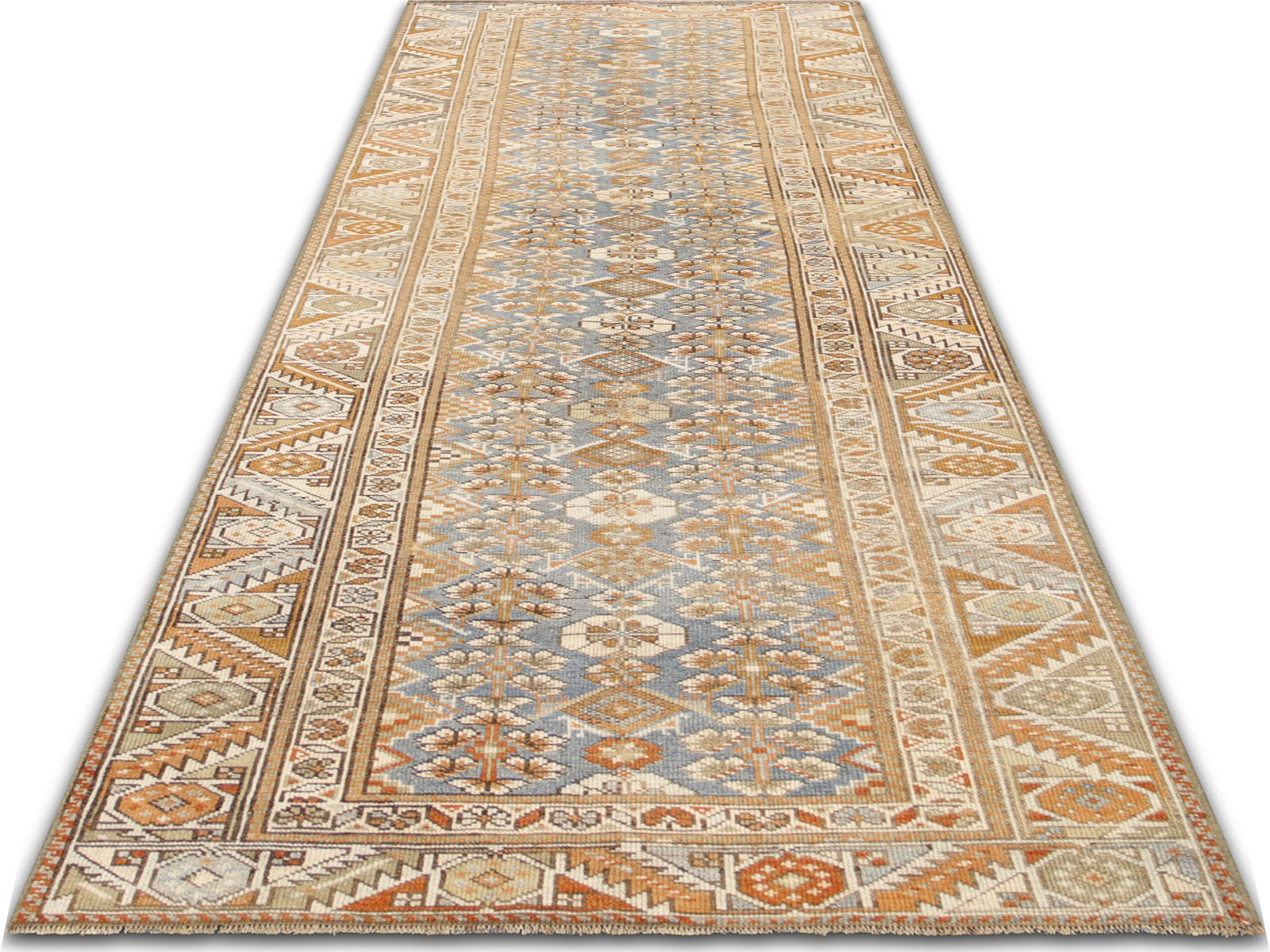 Antique Persian Melayer Runner - 3'4" x 10'2"