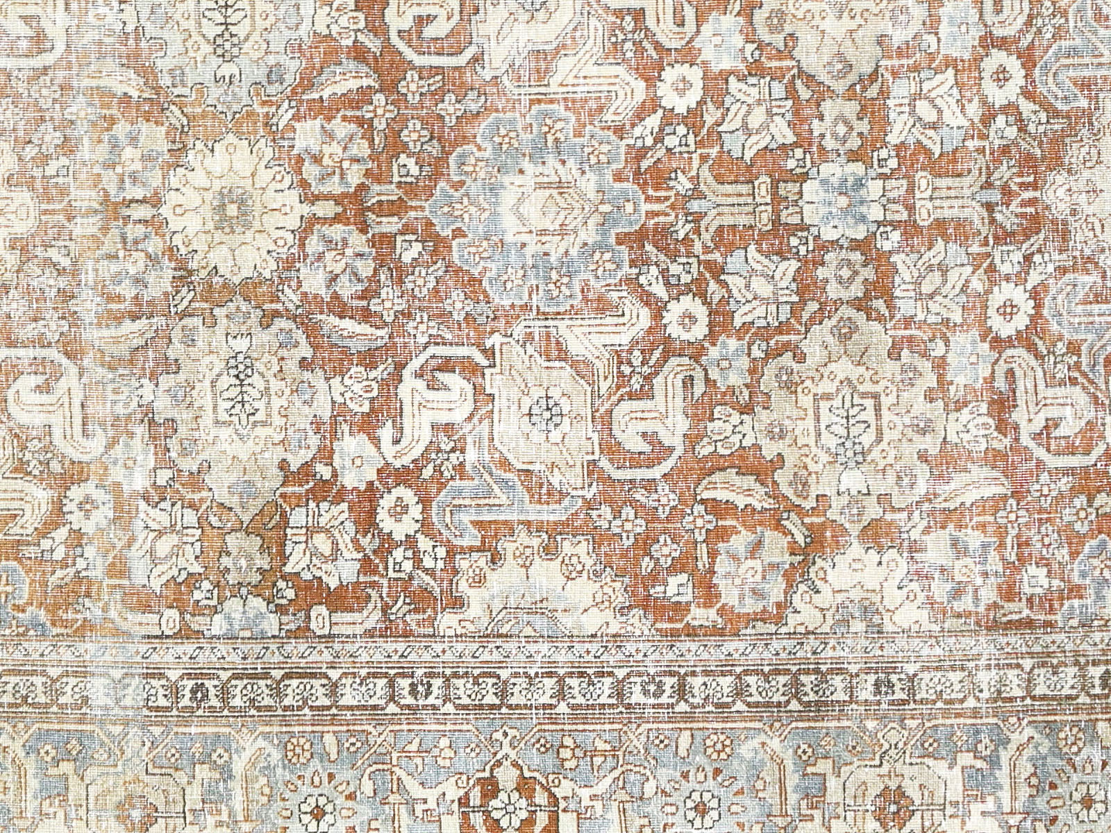 Semi Antique Persian Tabriz Rug - 6'9" x 9'9"