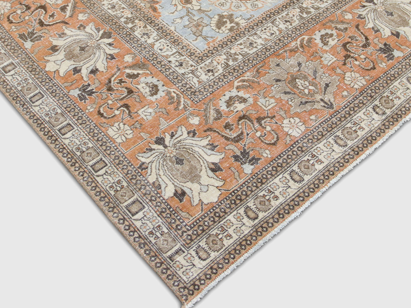 Antique Persian Tabriz Rug - 9'7" x 13'7"