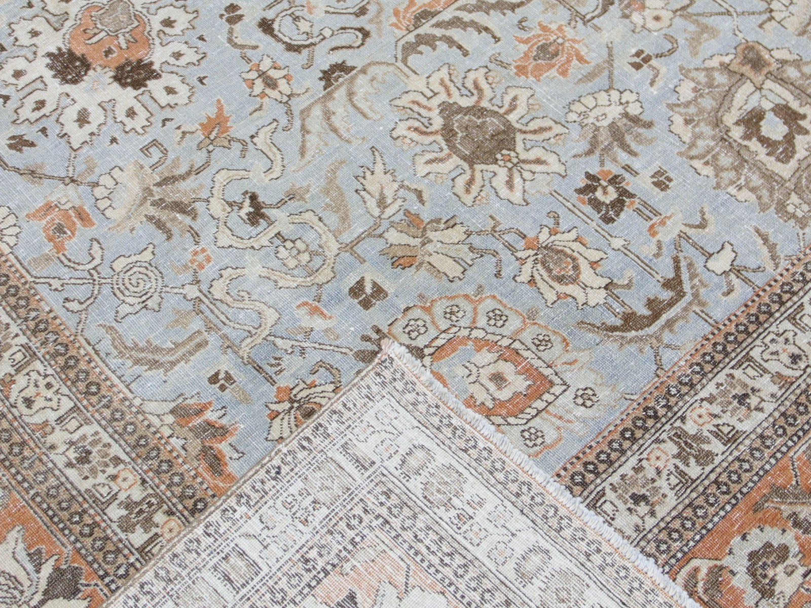 Antique Persian Tabriz Rug - 9'7" x 13'7"