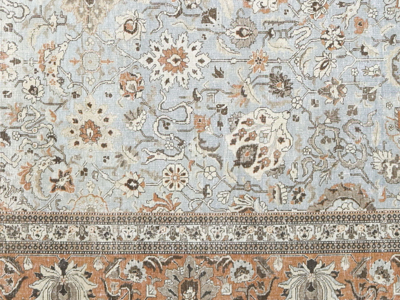 Antique Persian Tabriz Rug - 9'7" x 13'7"