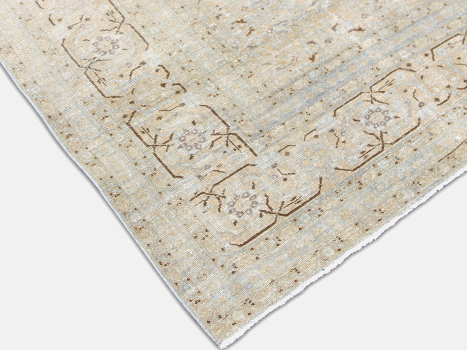 Antique Persian Tabriz Rug - 9'3" x 12'11"