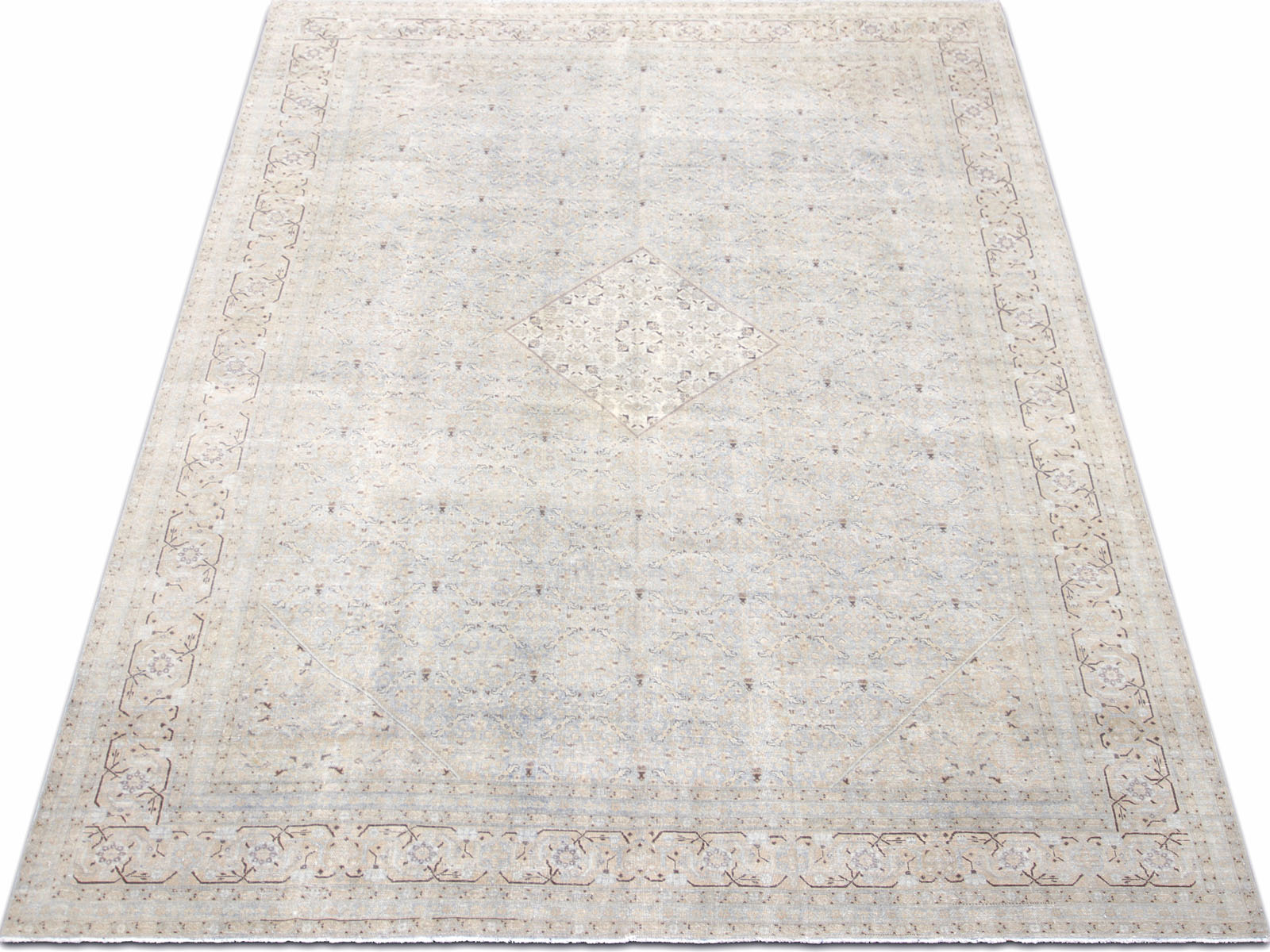 Antique Persian Tabriz Rug - 9'3" x 12'11"