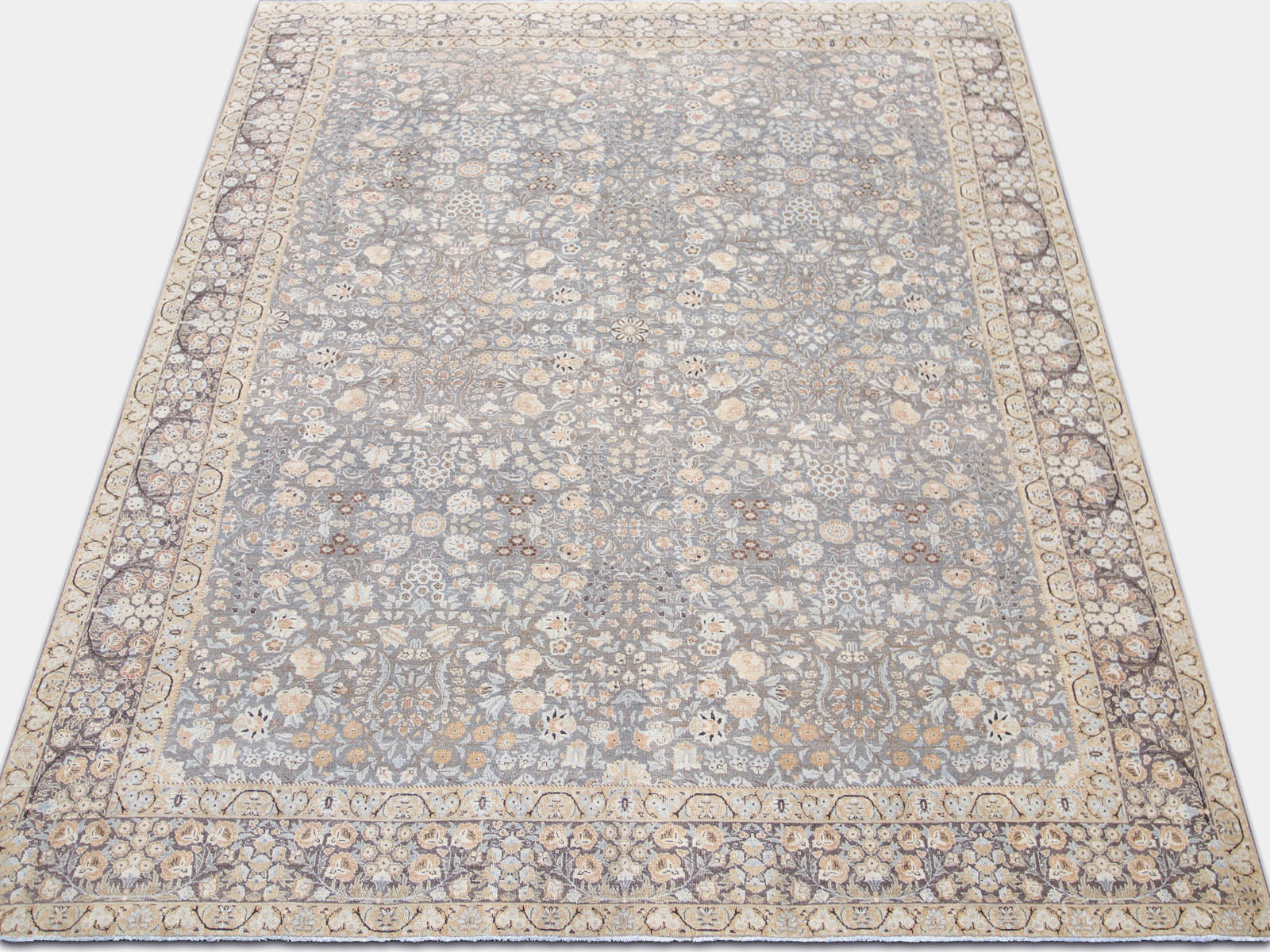 Antique Persian Tabriz Rug - 8'10" x 12'