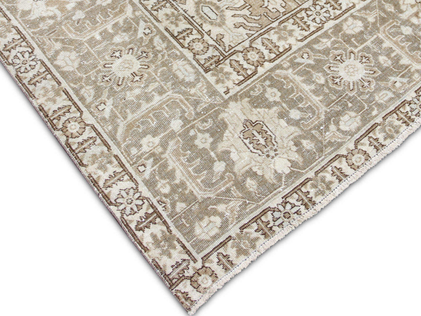 Semi Antique Persian Tabriz Rug - 9' x 12'4"