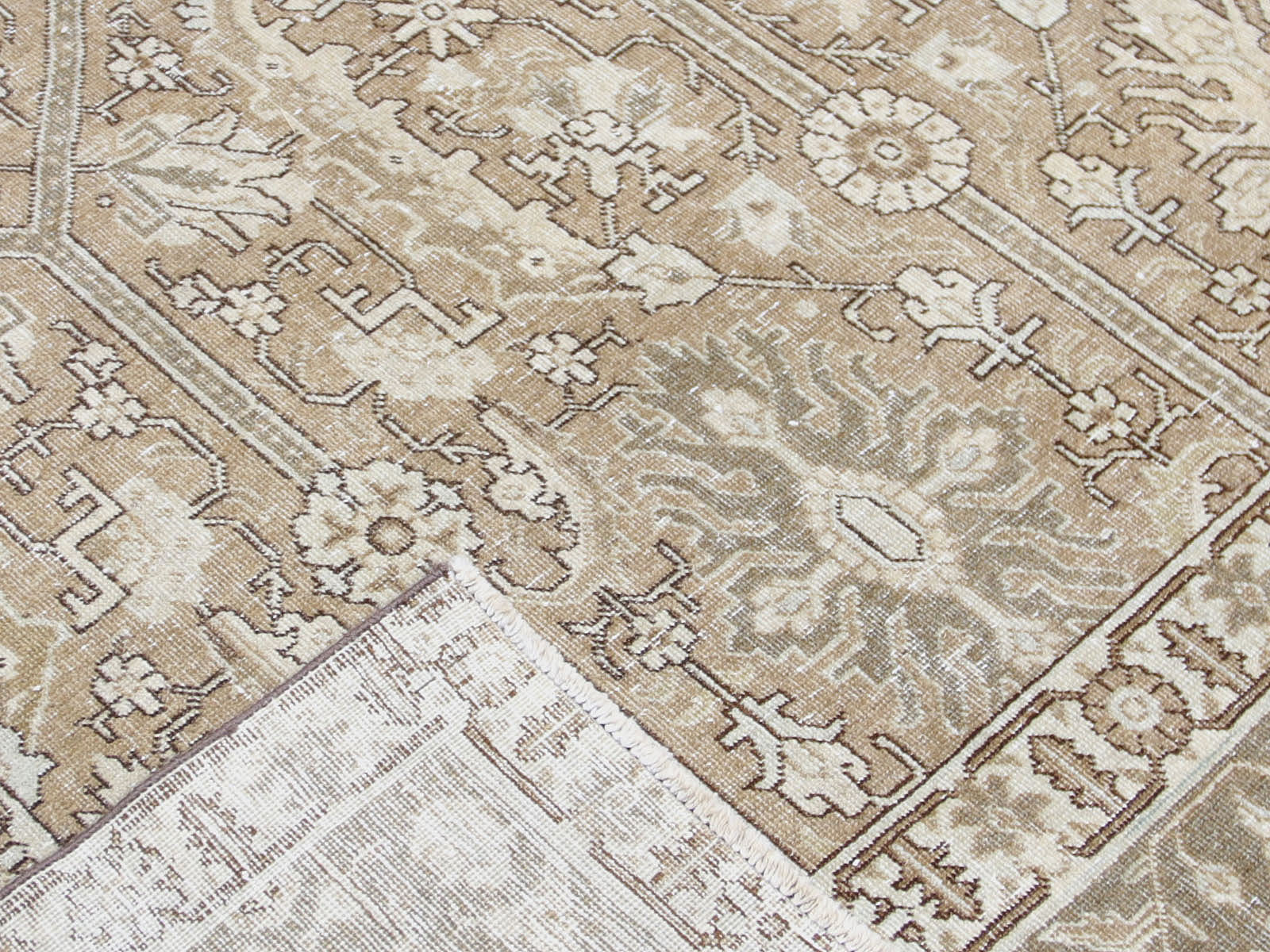 Semi Antique Persian Tabriz Rug - 9' x 12'4"