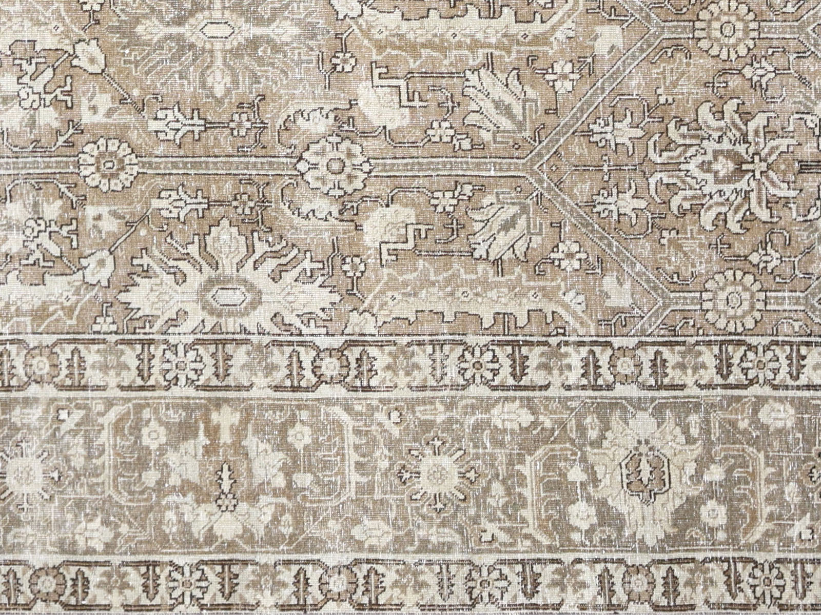 Semi Antique Persian Tabriz Rug - 9' x 12'4"