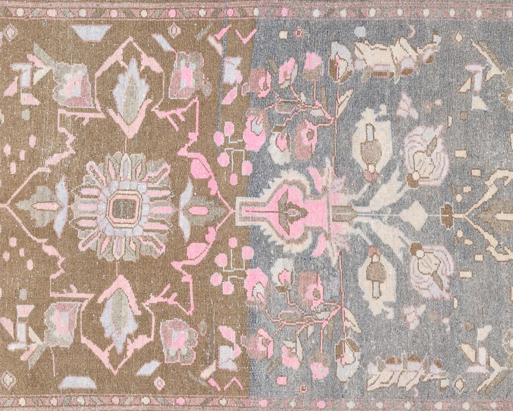 Semi Antique Persian Melayer Runner - 3'11" x 17'2"