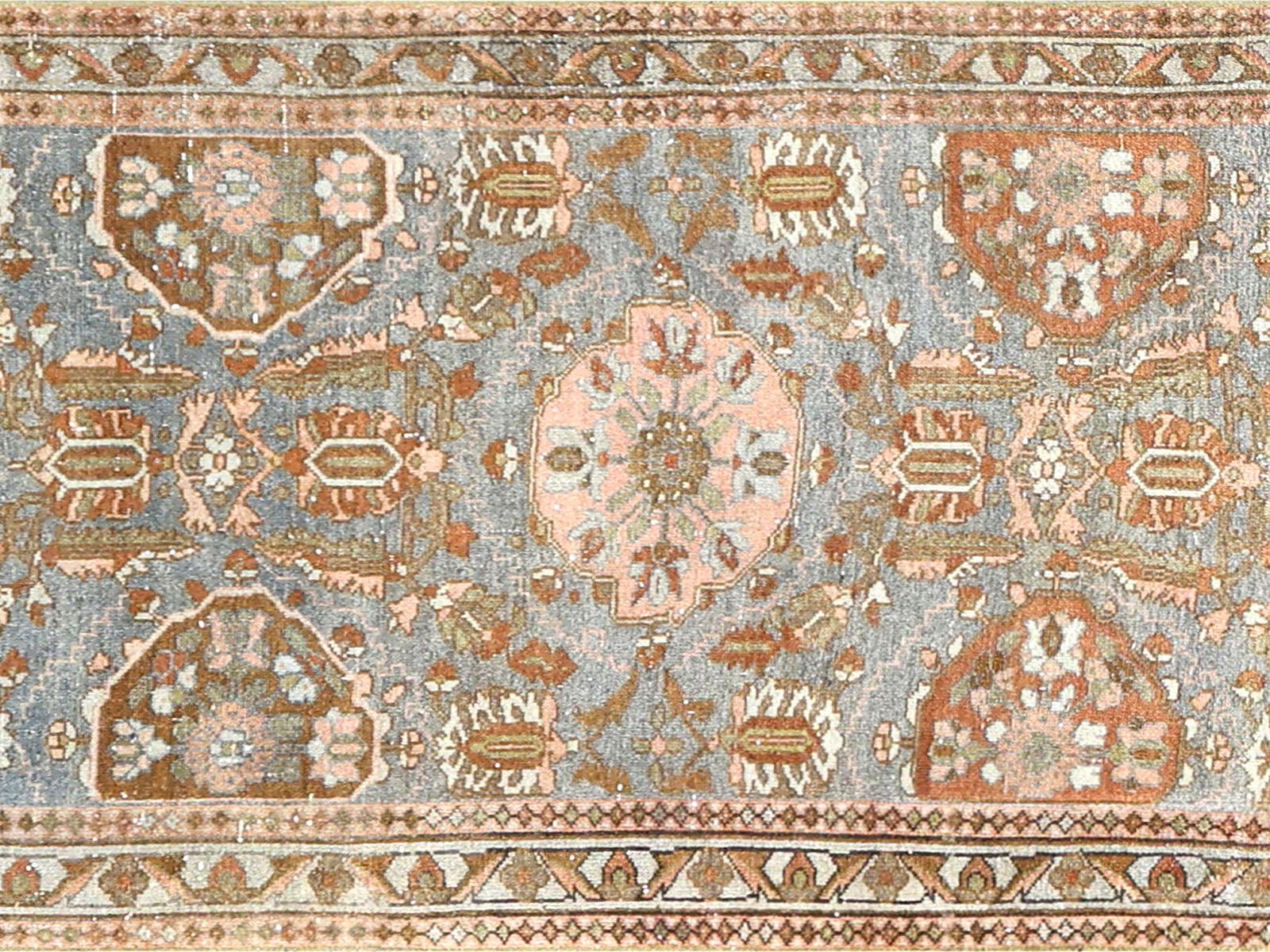 Antique Persian Bidjar Runner - 3' x 17'10"