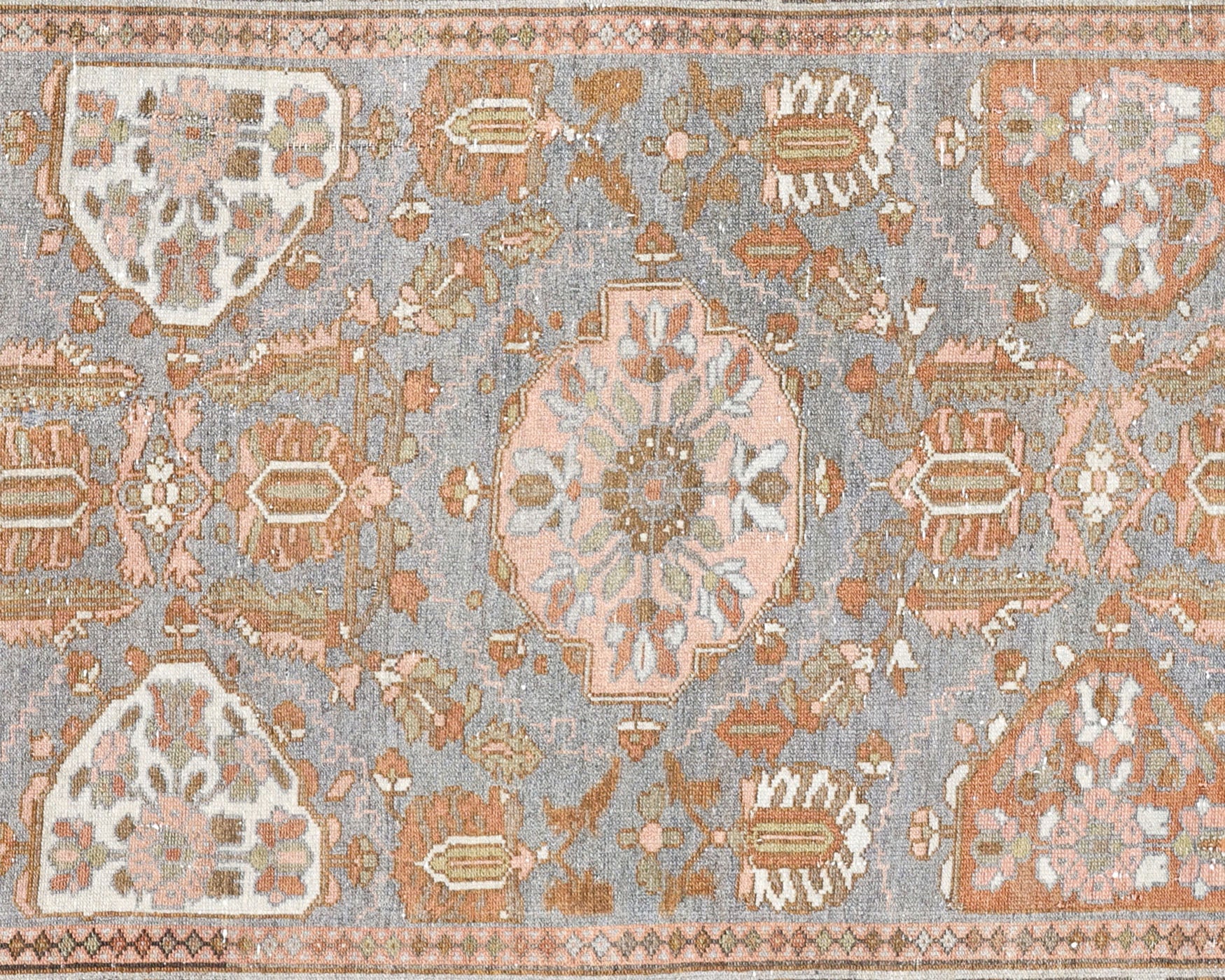 Antique Persian Bidjar Runner - 3' x 17'10"