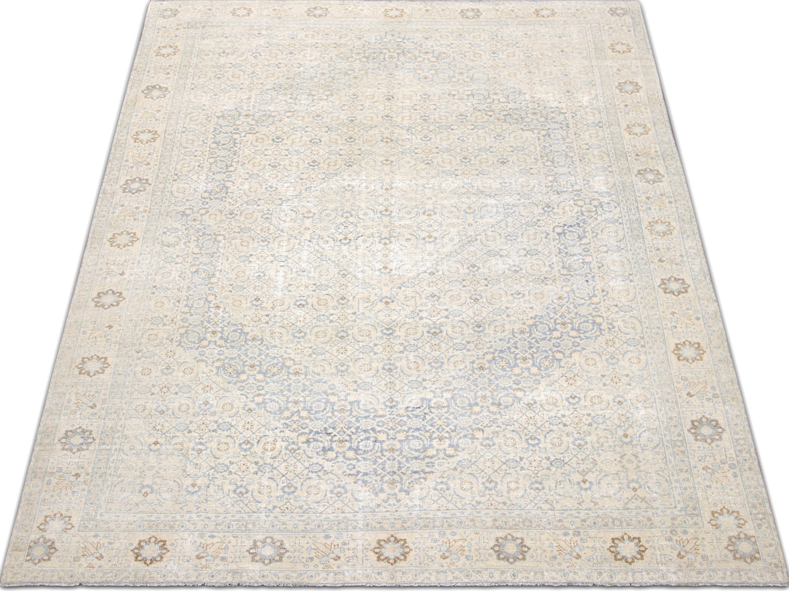 Semi Antique Persian Tabriz Rug - 8' x 11'7"