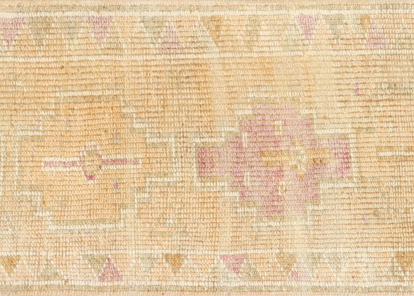 Vintage Turkish Oushak Runner - 2'5" x 12'3"