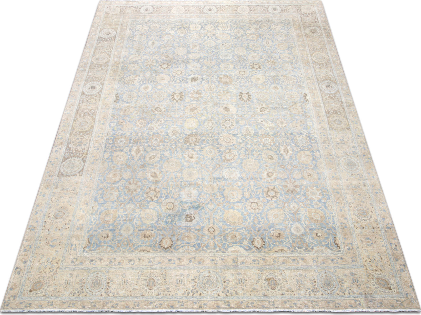 Antique Persian Tabriz Rug - 9'4" x 13'3"