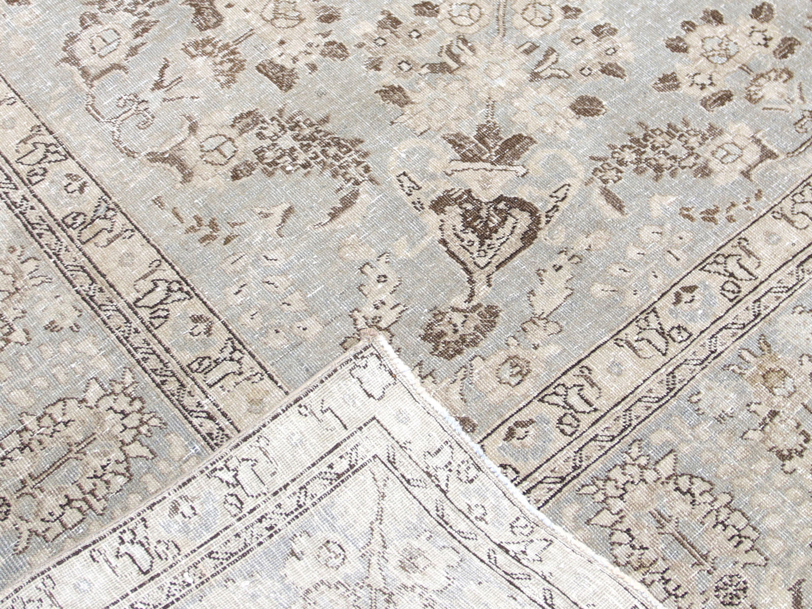 Semi Antique Persian Tabriz Rug - 9' x 12'6"