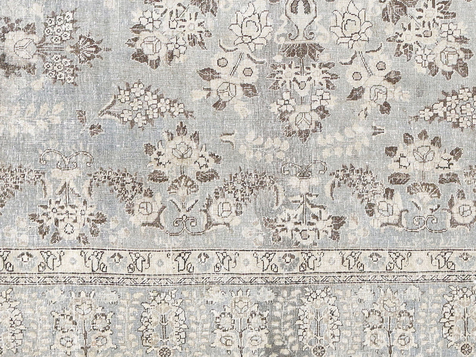 Semi Antique Persian Tabriz Rug - 9' x 12'6"