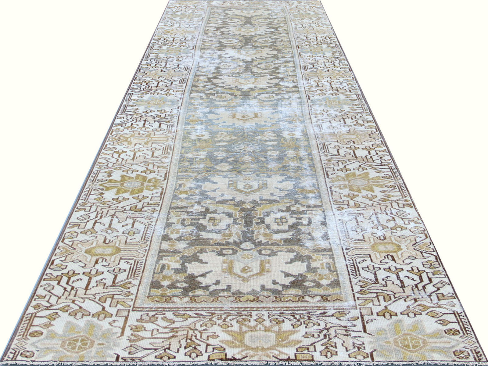 Antique Persian Melayer Runner - 3'1" x 12'1"