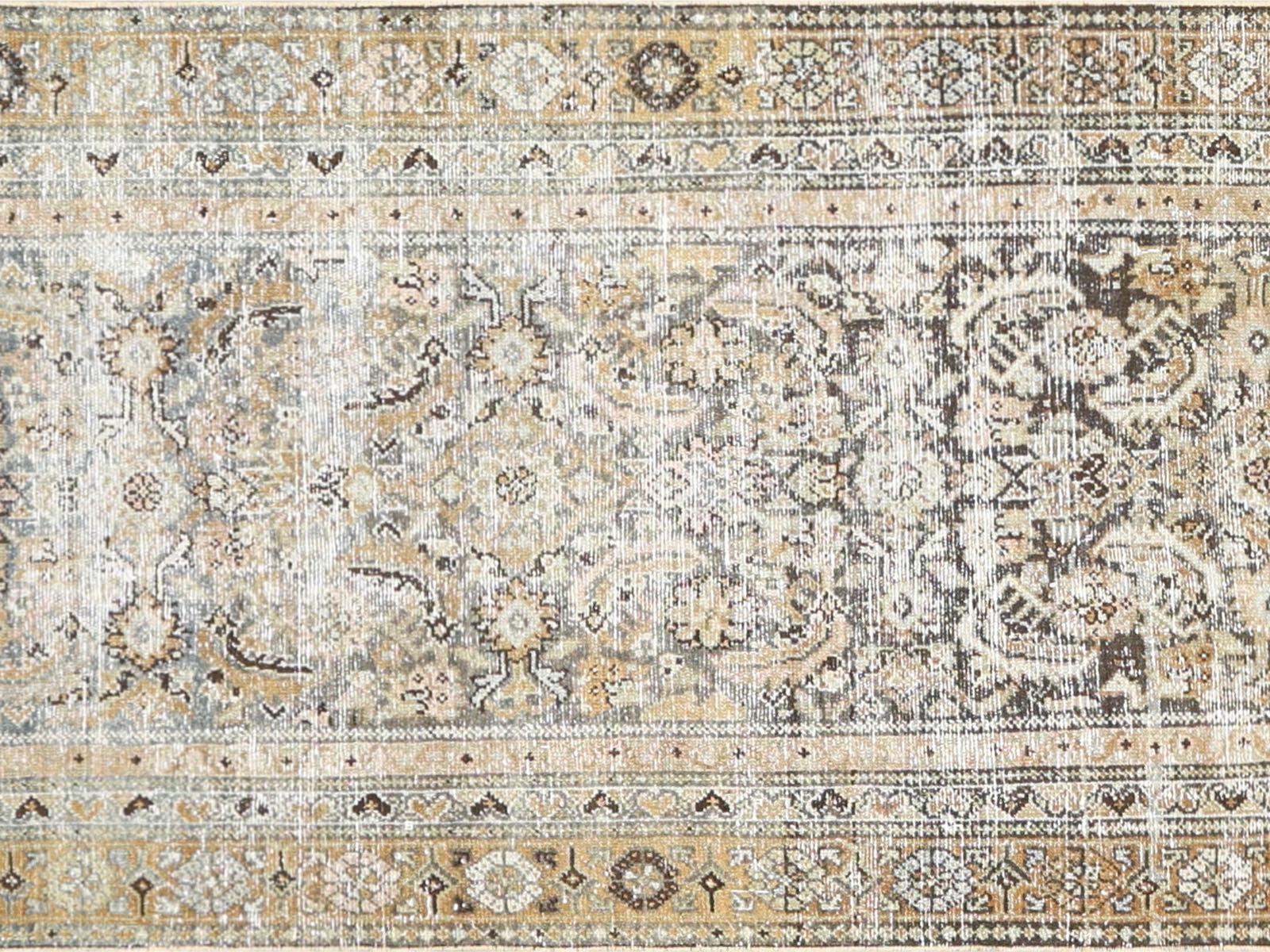 Antique Persian Melayer Runner - 3'1" x 15'10"