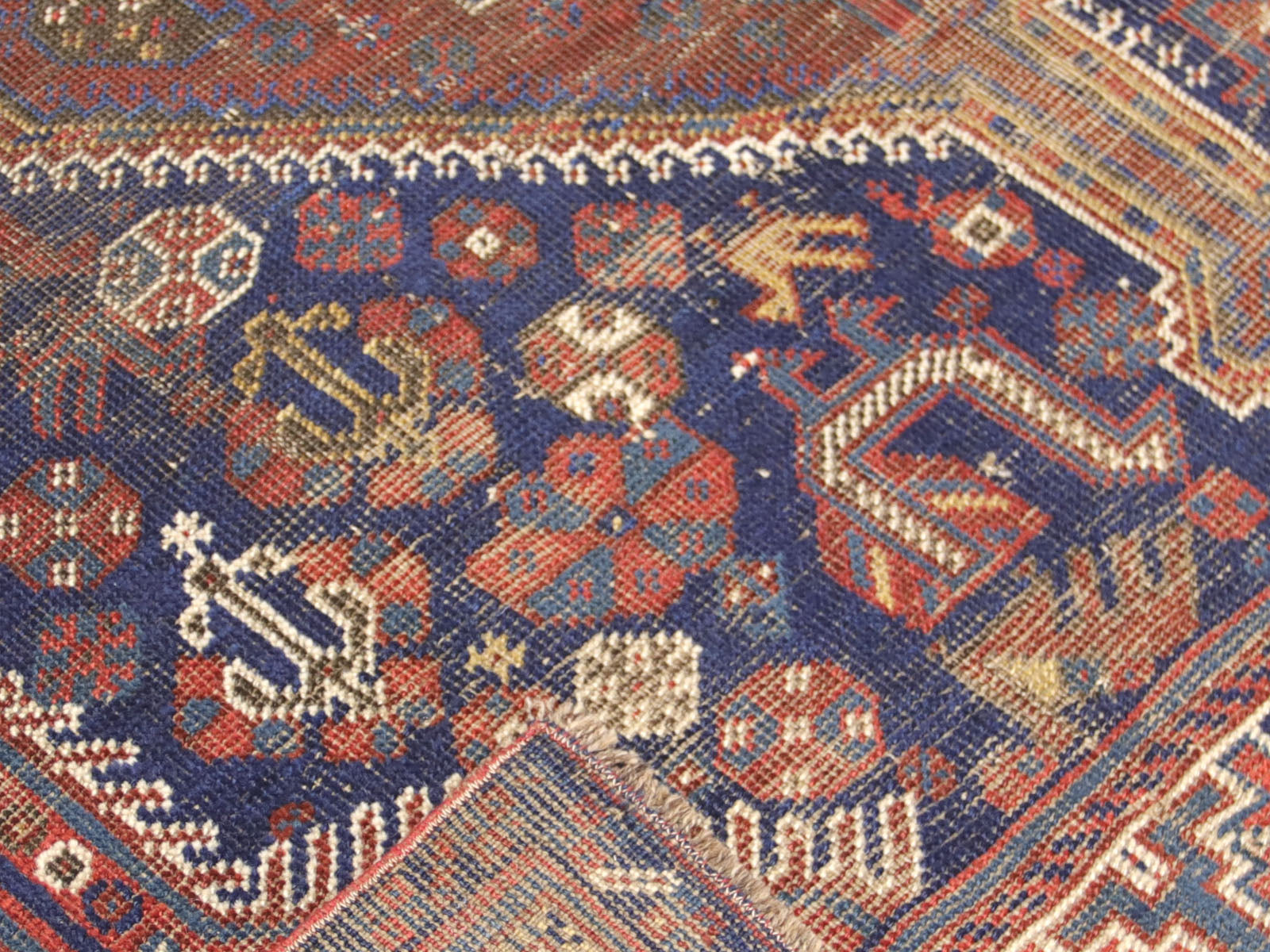 Antique Persian Shiraz Rug - 4'11" x 6'3"