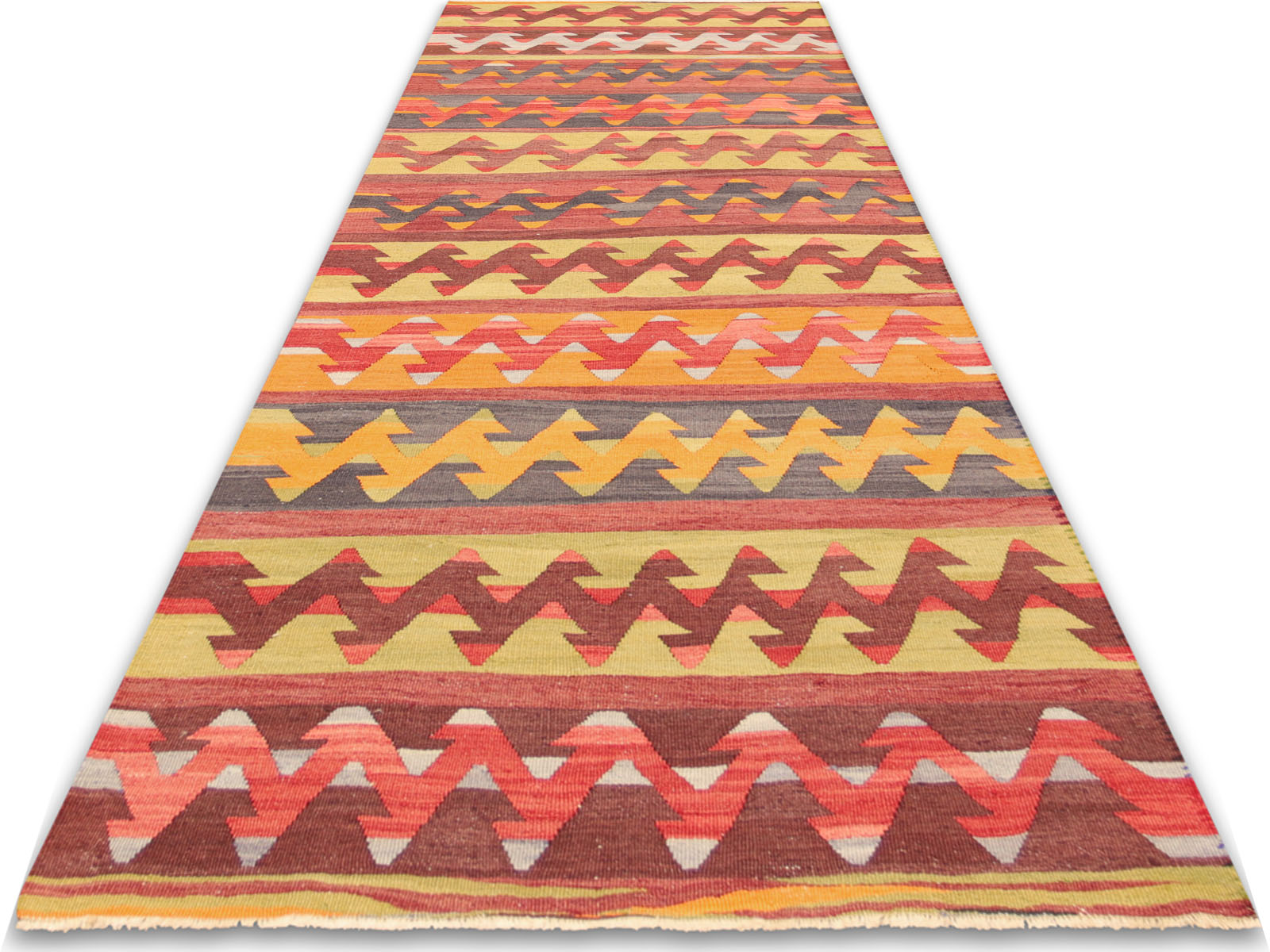 Vintage Turkish Kilim Rug - 2'9" x 9'6"