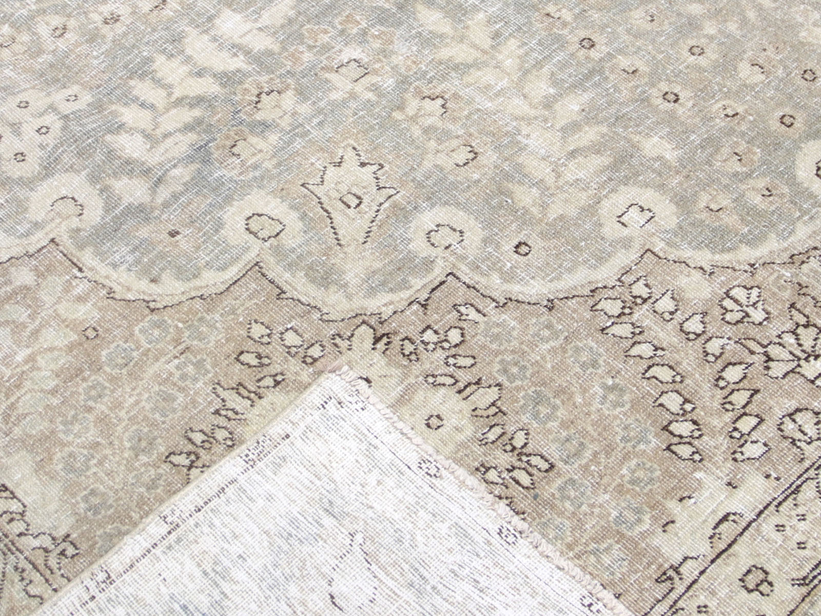 Semi Antique Persian Tabriz Rug - 8'7" x 12'