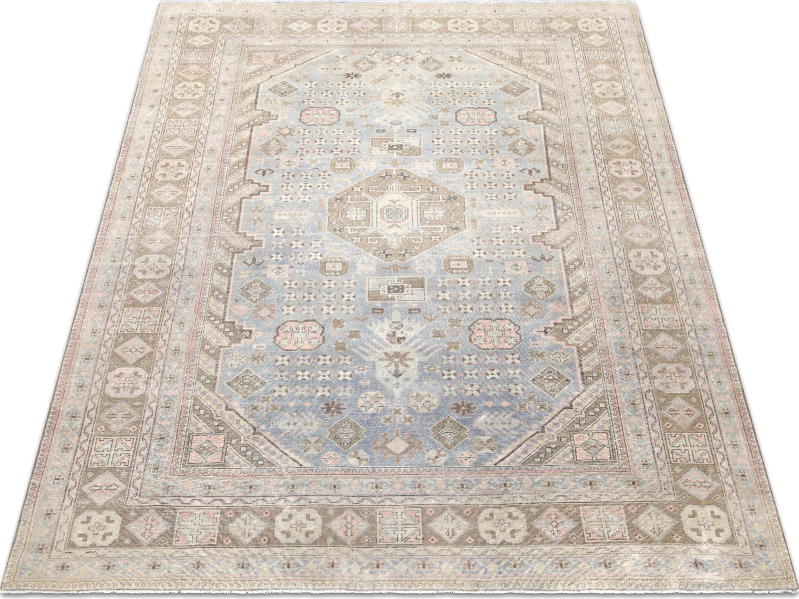 Semi Antique Persian Tabriz Rug - 8' x 11'