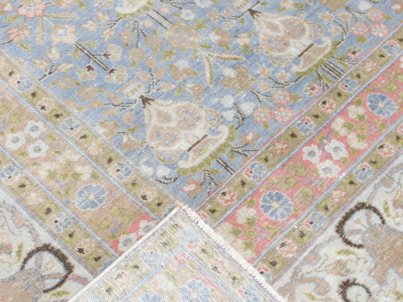 Semi Antique Persian Tabriz Rug - 9'6" x 12'5"