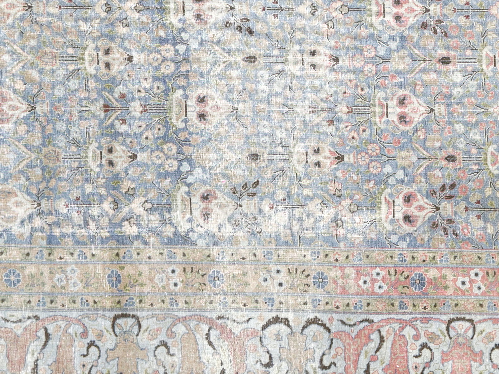 Semi Antique Persian Tabriz Rug - 9'6" x 12'5"