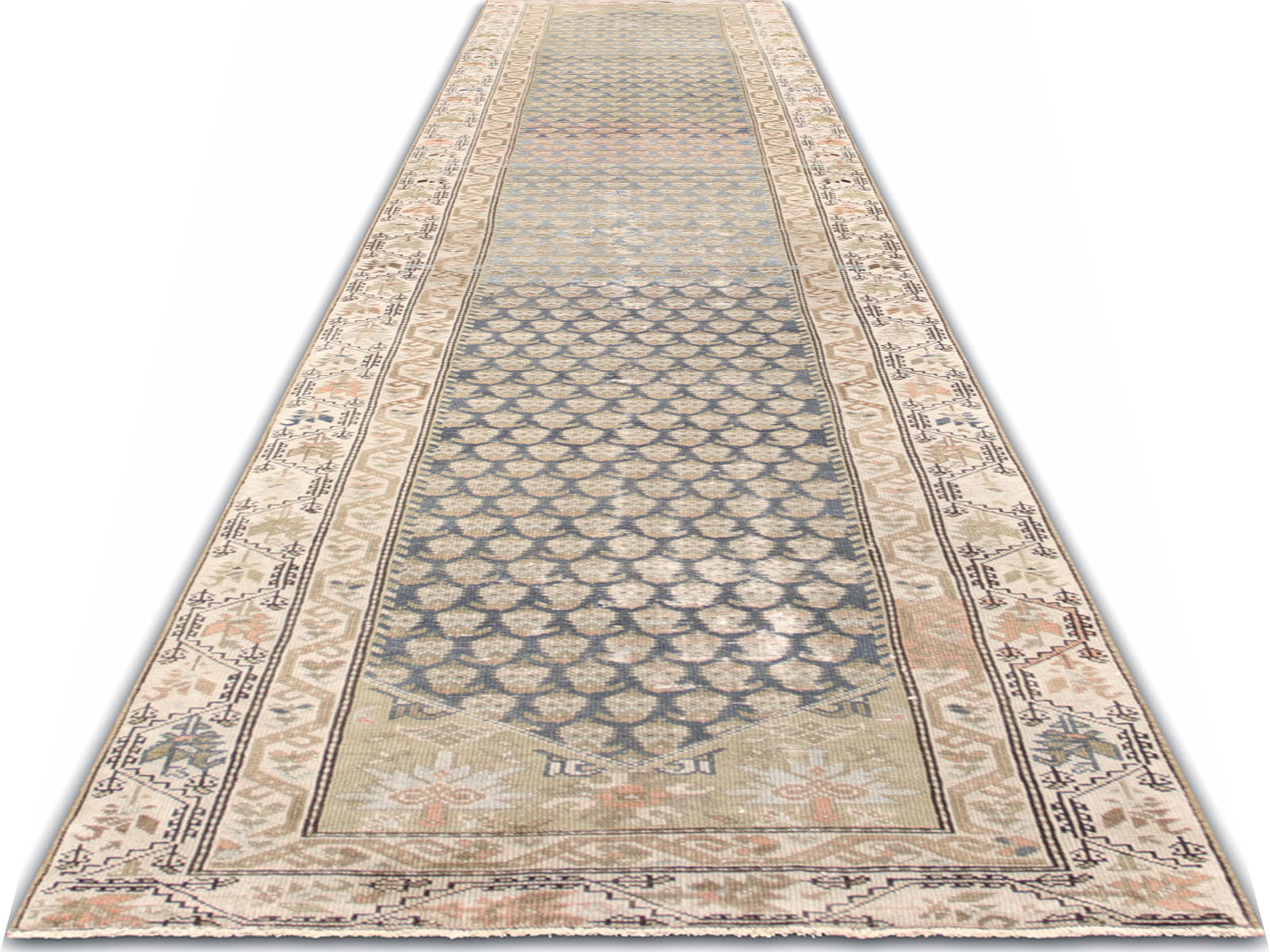 Antique Persian Melayer Runner - 2'11" x 16'8"