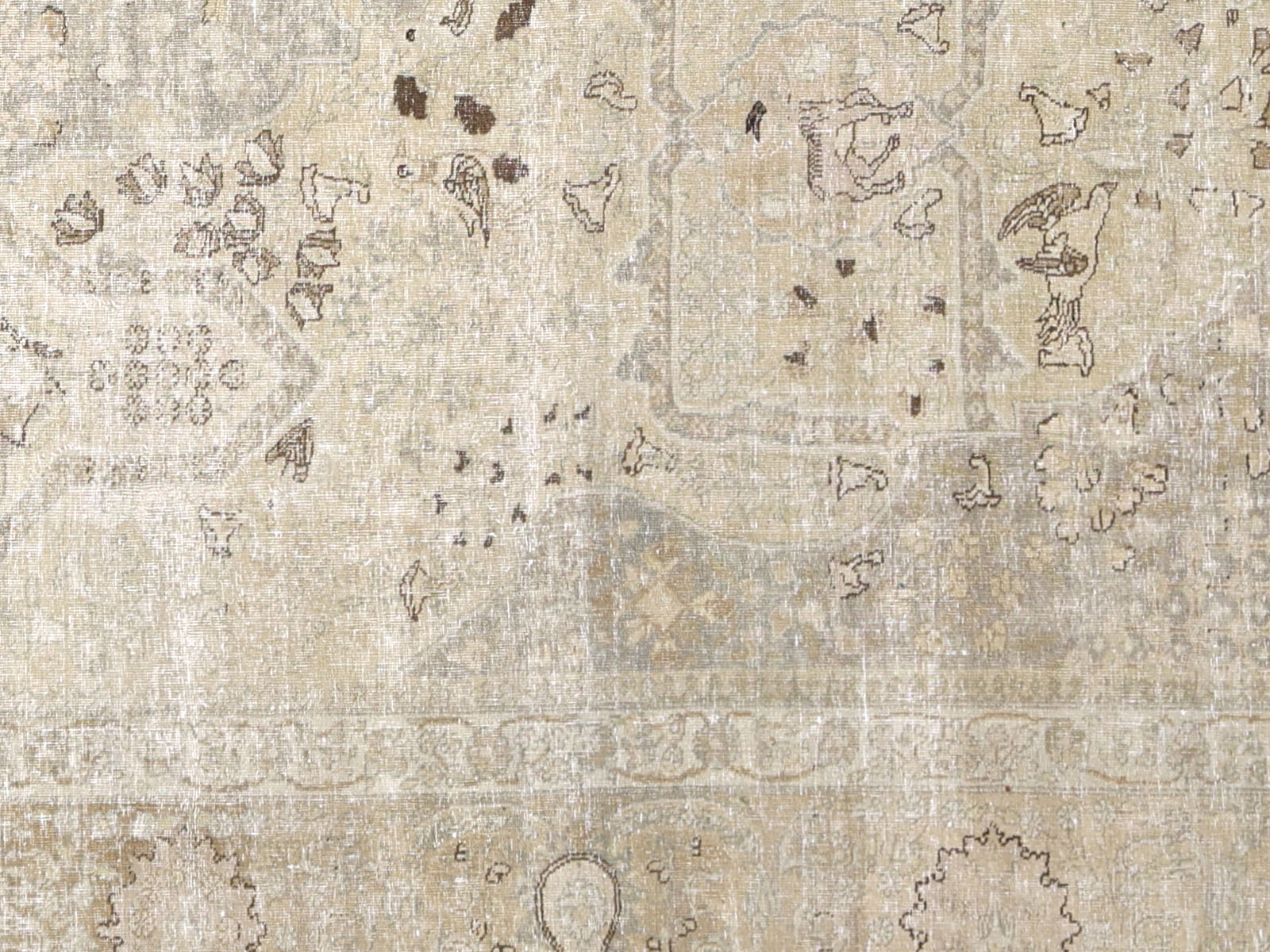 Semi Antique Persian Tabriz Rug - 8'9" x 12'