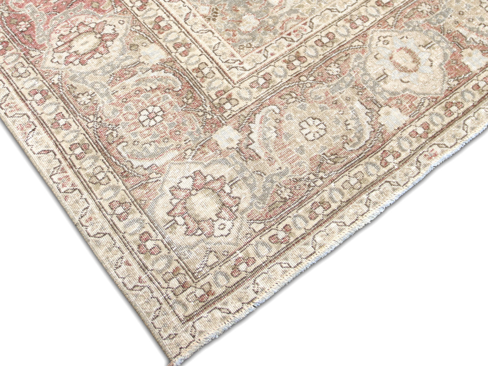 Semi Antique Persian Tabriz Rug - 7'2" x 10'10"