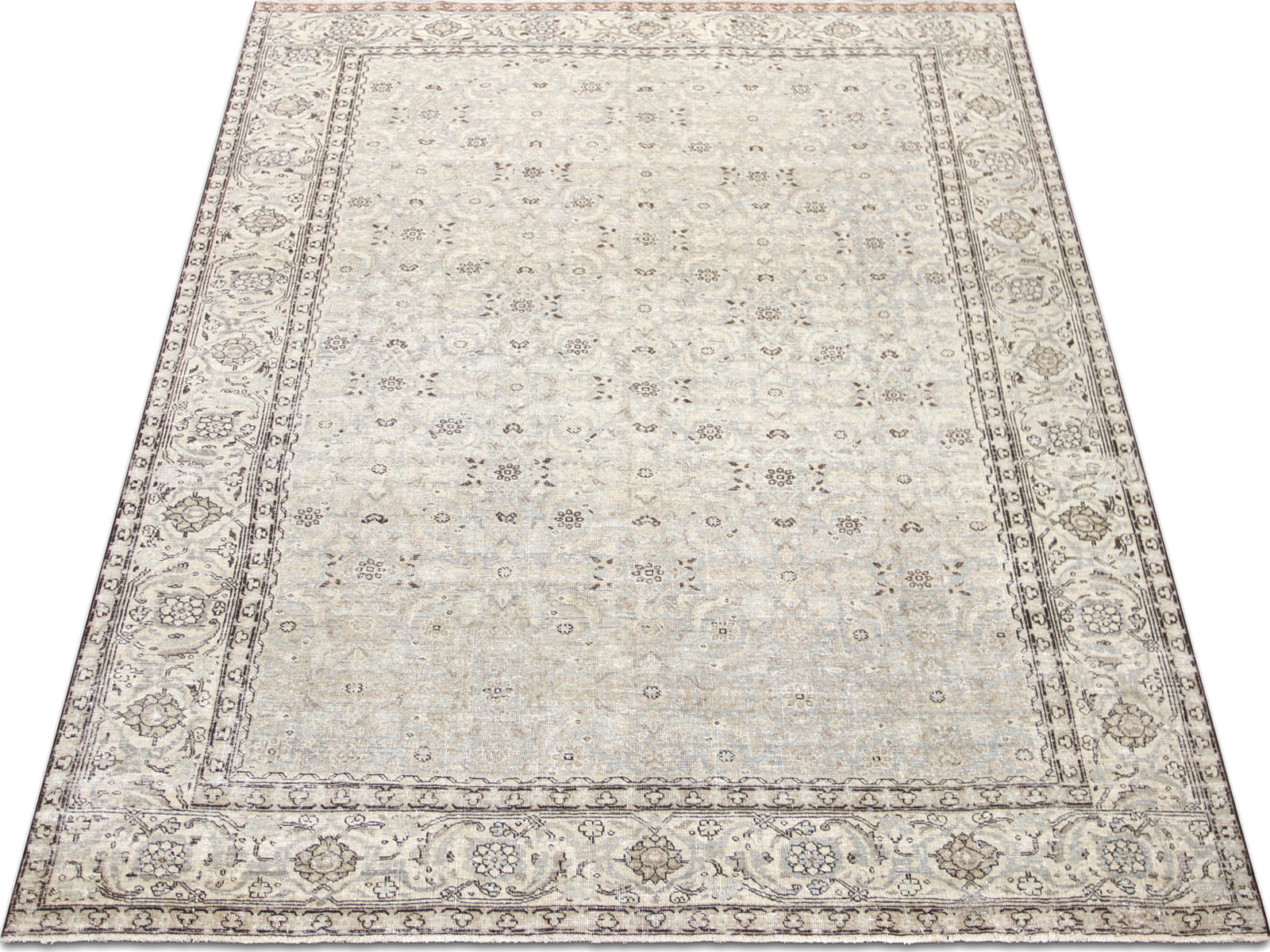 Antique Persian Tabriz Rug - 7'8" x 10'2"