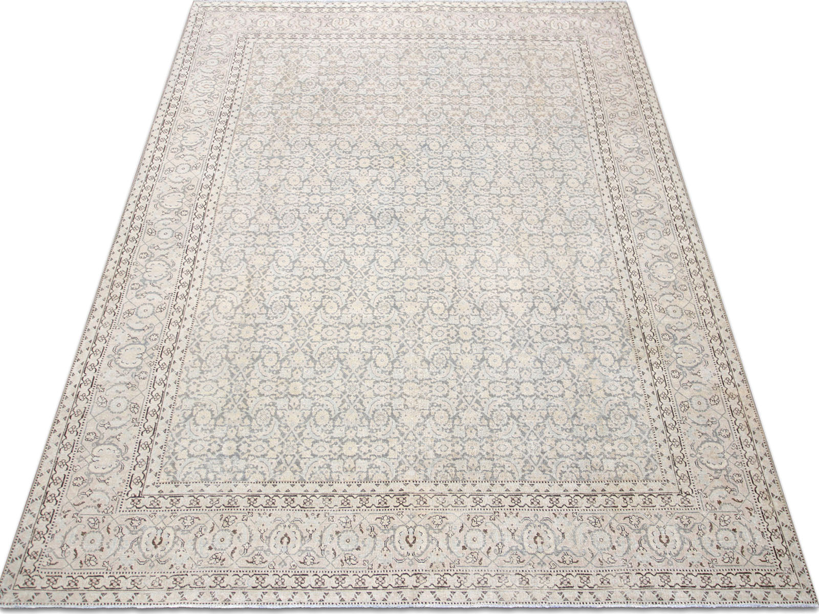 Antique Persian Tabriz Rug - 9'4" x 12'8"