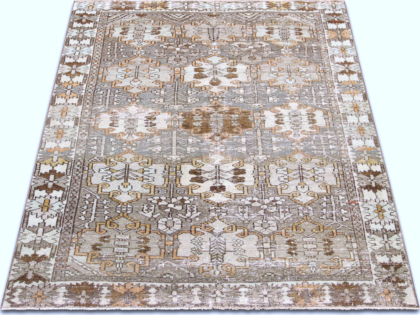 Semi Antique Persian Melayer Rug - 4'2" x 6'7"