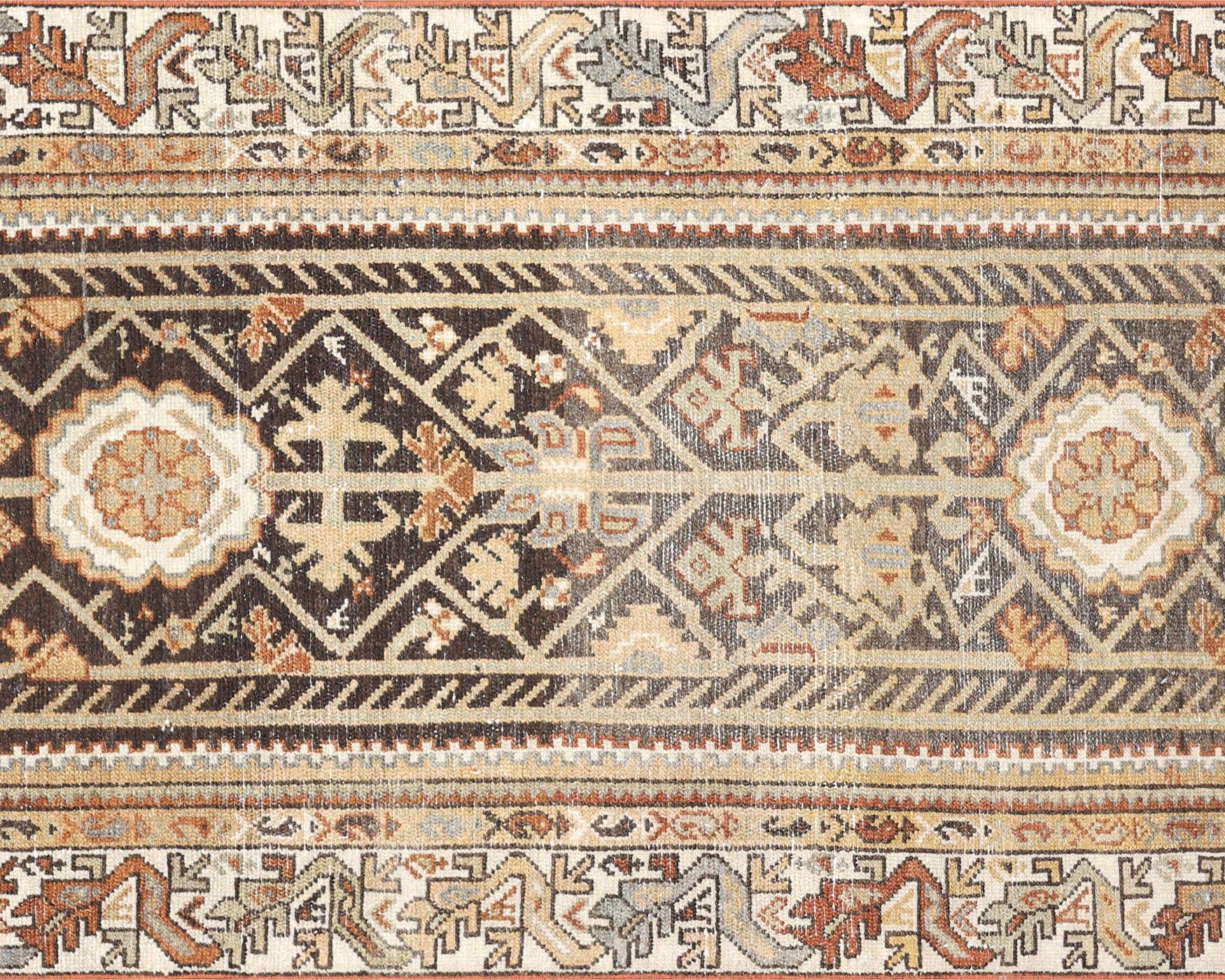 Antique Persian Melayer Runner - 3'1" x 16'7"