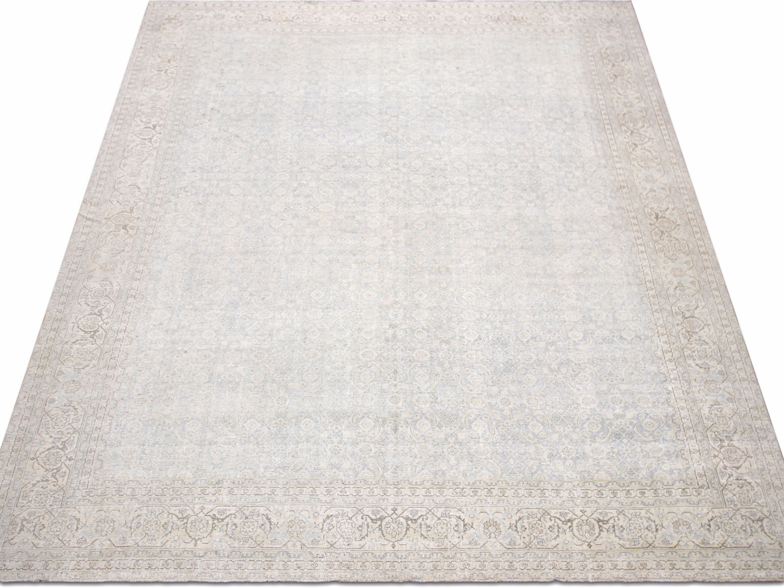 Semi Antique Persian Tabriz Rug - 11' x 15'3"