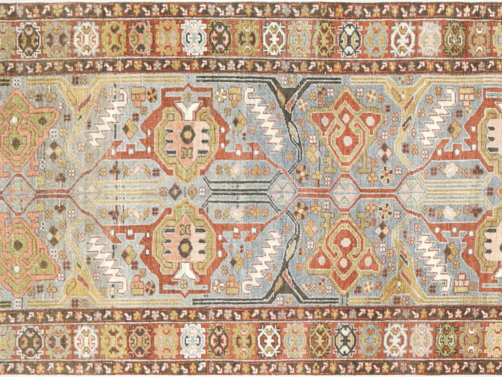 Antique Persian Heriz Runner - 3'6" x 14'6"