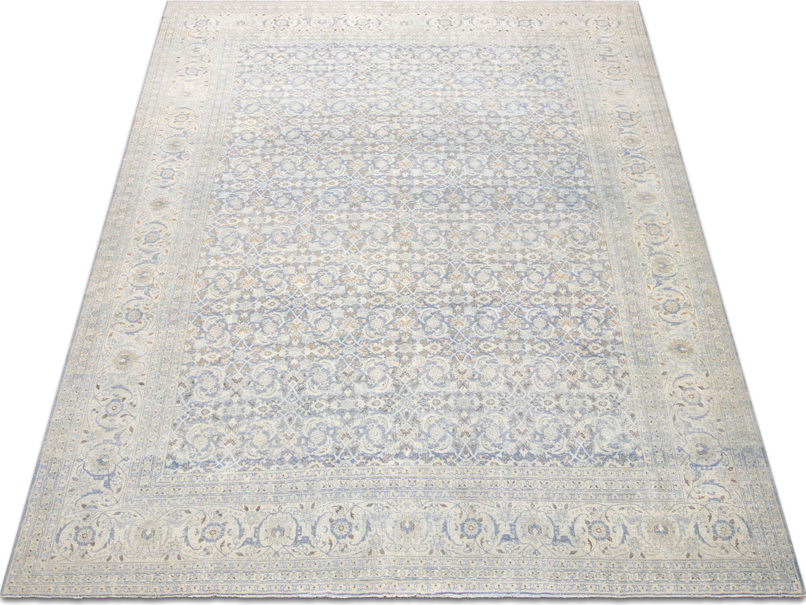 Semi Antique Persian Tabriz Rug - 9'10" x 12'10"