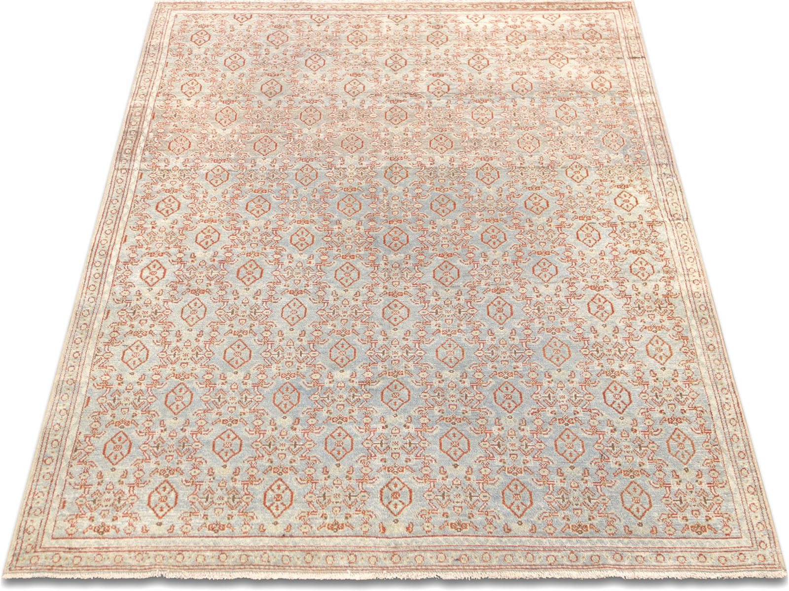 Antique Persian Senne Rug - 3'8" x 5'7"