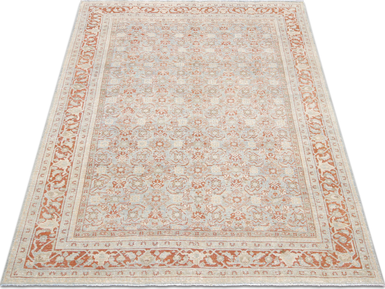 Semi Antique Persian Mahal Rug - 7'5" x 10'6"