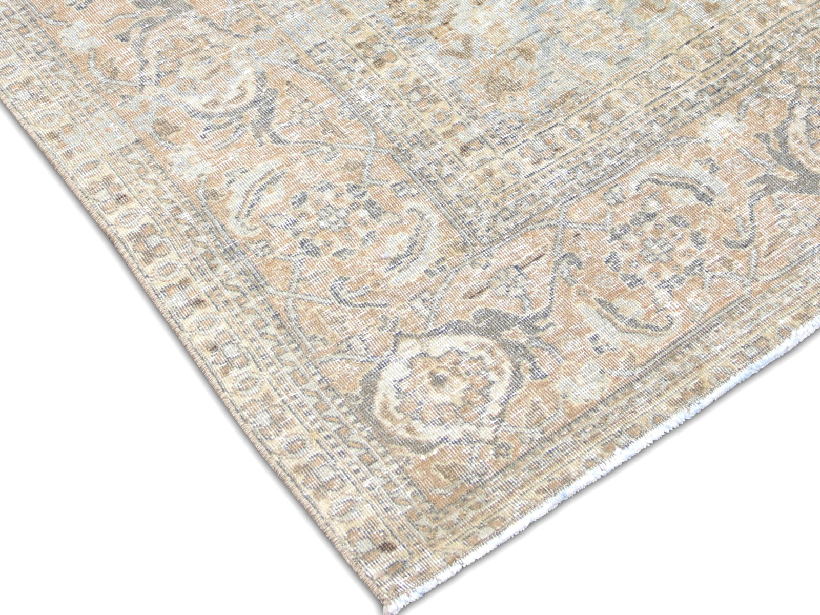 Semi Antique Persian Tabriz Rug - 6'11" x 10'3" - 240489